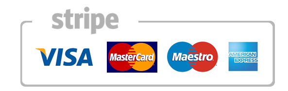 All payments via debit/credit card are handled securely via Stripe